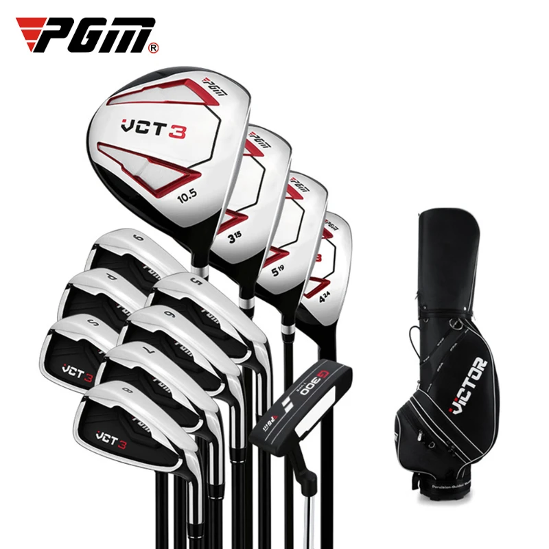 PGM Men's Right Handed Golf Clubs Complete Sets Beginner's Golf Full Set Stainless Steel Carbon Golf Clubs Sets with Bag for Men