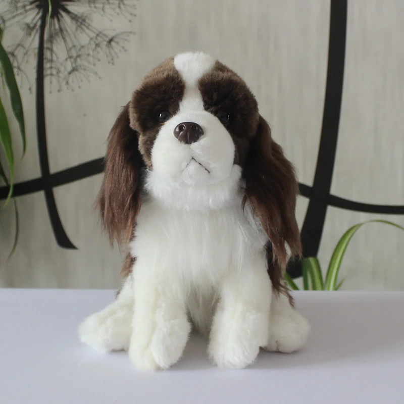 

Милые плюшевые игрушки King Charles Spaniel в стиле аниме, плюшевые игрушки, реалистичные игрушки-животные, мягкая кукла, игрушки для детей