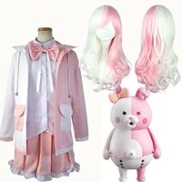 anime danganronpa 2 monomi costume uniform rabbit pink anime cosplay costume my hero academia cosplay love live cosplay