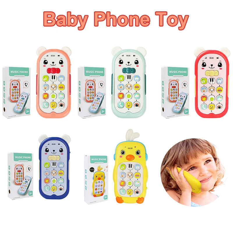 

Baby Phone Toy Telephone Music Sound Machine for for Kids Infant Early Educational Mobile Phone Toys Gift Baby Mini Phone Toy