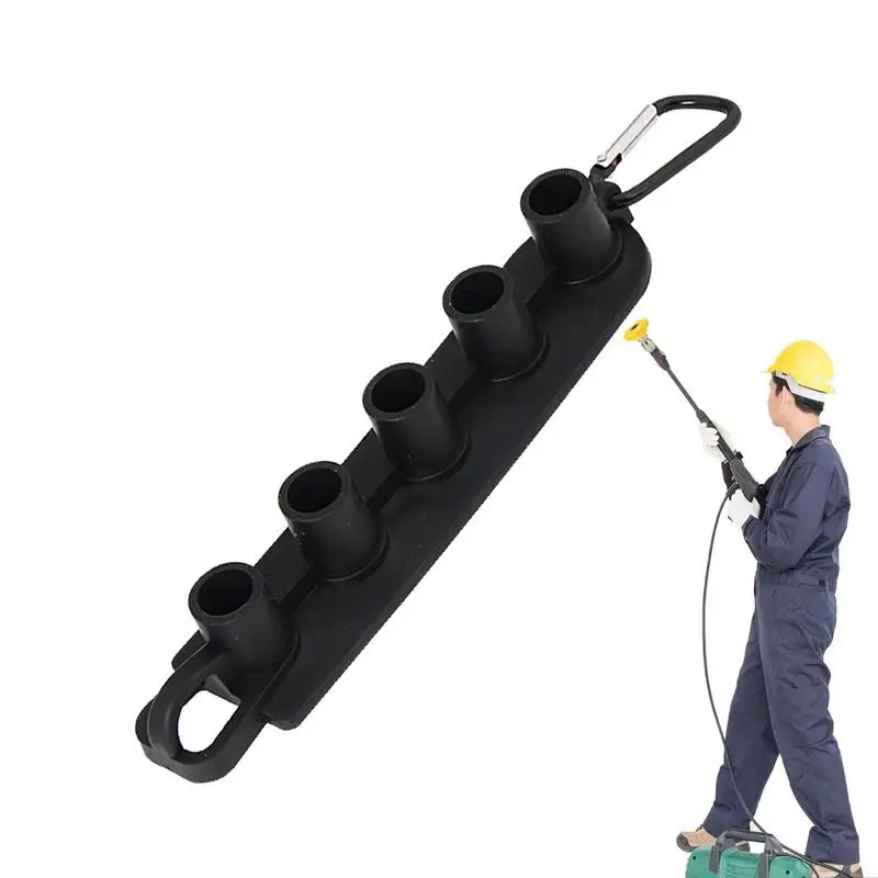 

Car Pressure Washer Nozzle Holder Five Colors Pressure Washer Tips 5 Holes Spray Washer Lance Base Holds car accessories