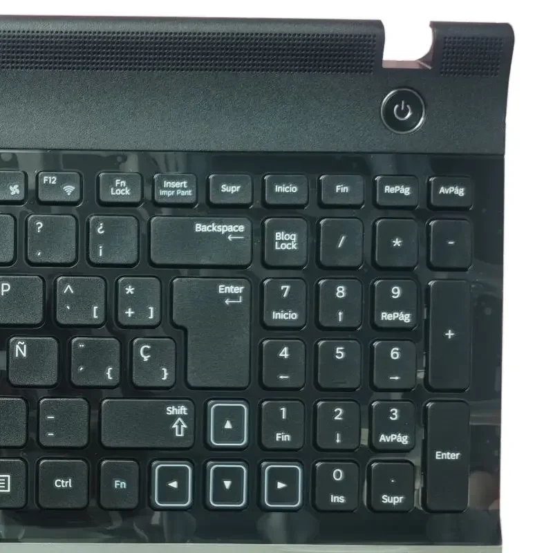 Новая испанская клавиатура для Samsung NP300E5X NP305E5A 300E5A 300E5C 300E5Z SP с серебряной верхней