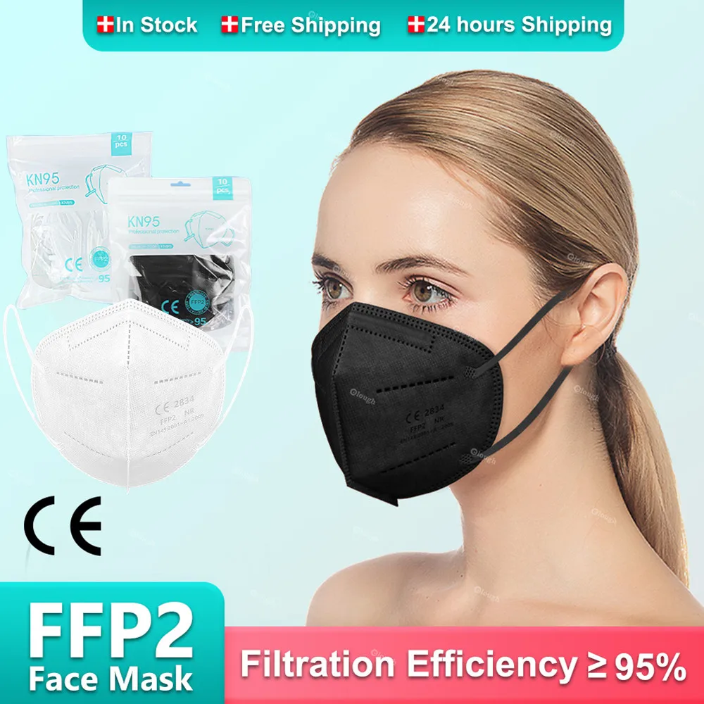 FPP2 маски FP2 для взрослых Mascherina FFPP2 Mascarilla KN95 5 слоев FFP2 маска Сертификат CE FFP2Mask FFP 2 |