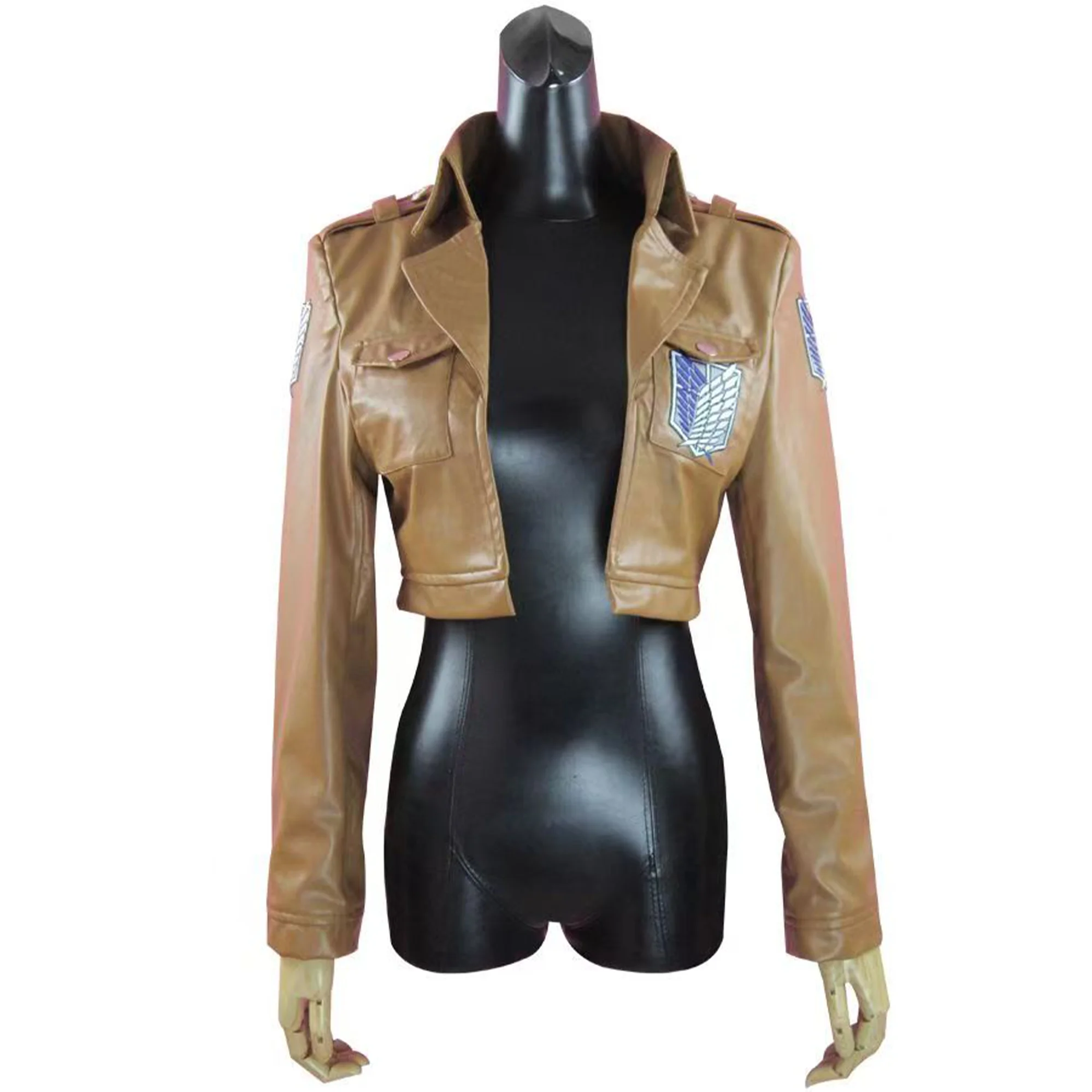 Аниме Эрен Йегер Косплей Микаса Акерман Костюм Партии Пальто Модная Куртка