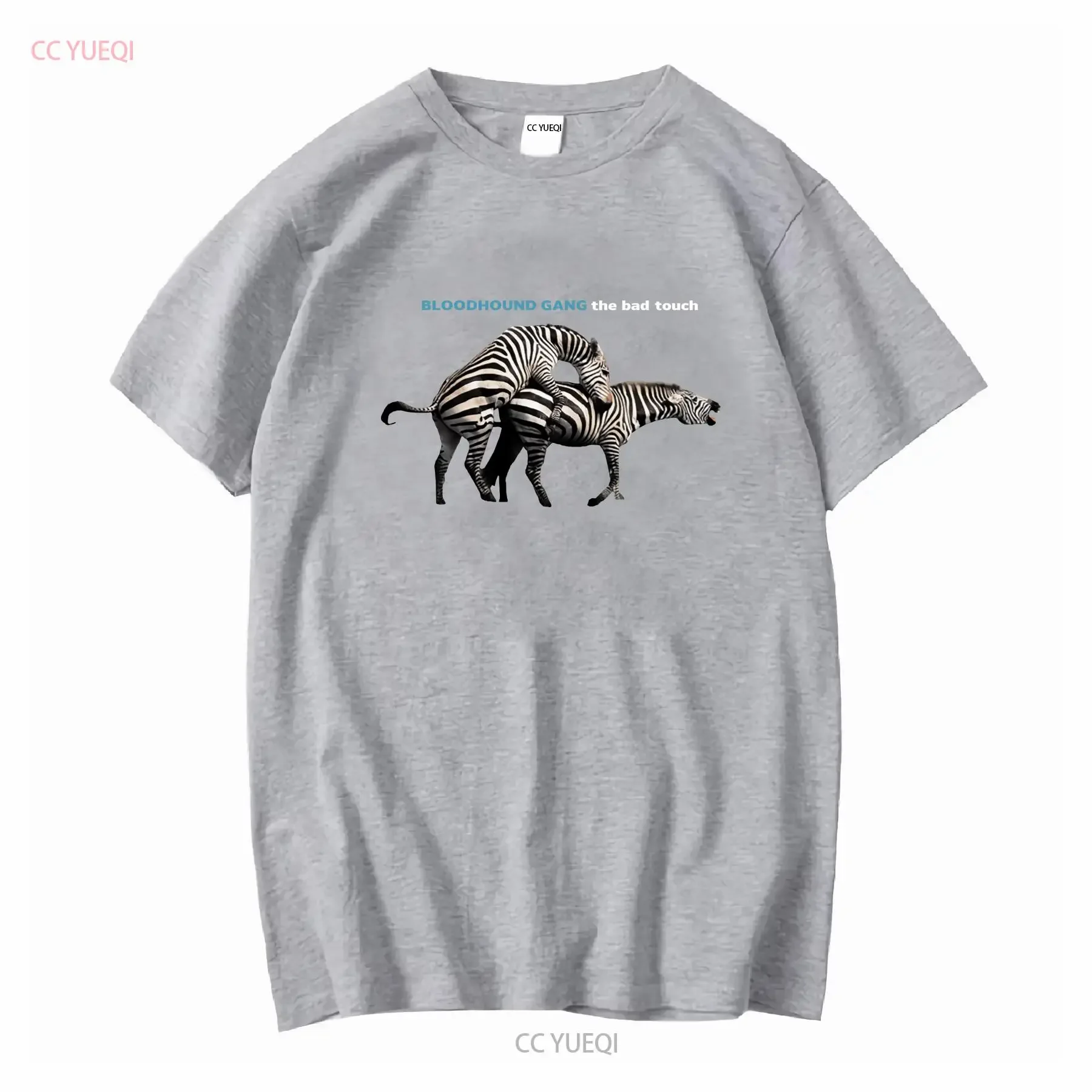 Фото Футболка BLOODHOUND GANG Bad Touch Zebras, полный размерный ряд от S до 5XL, LL1244, винтажная, с эффектом потертости, универсальная, дышащая, с графическим принтом, уличная одежда, мягкая. №3