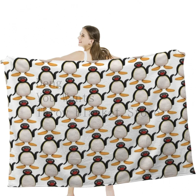

Плед Pingu s, одеяло для путешествий, легкое, для спальни, роскошное, утолщенное одеяло