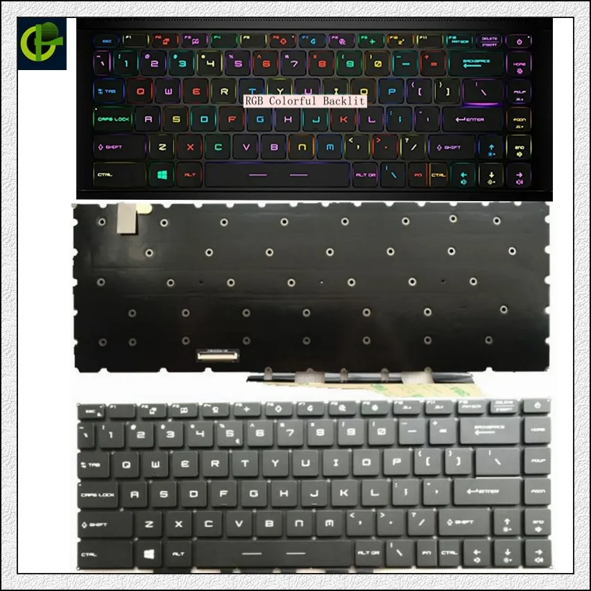 

New RGB backlit English keyboard for MSI Modern14 GE66 Raider MS-1541 GS66 GP66 P66 Stealth MS-16V1 MS-14C1 14C2 MS-16V2 16V3 US