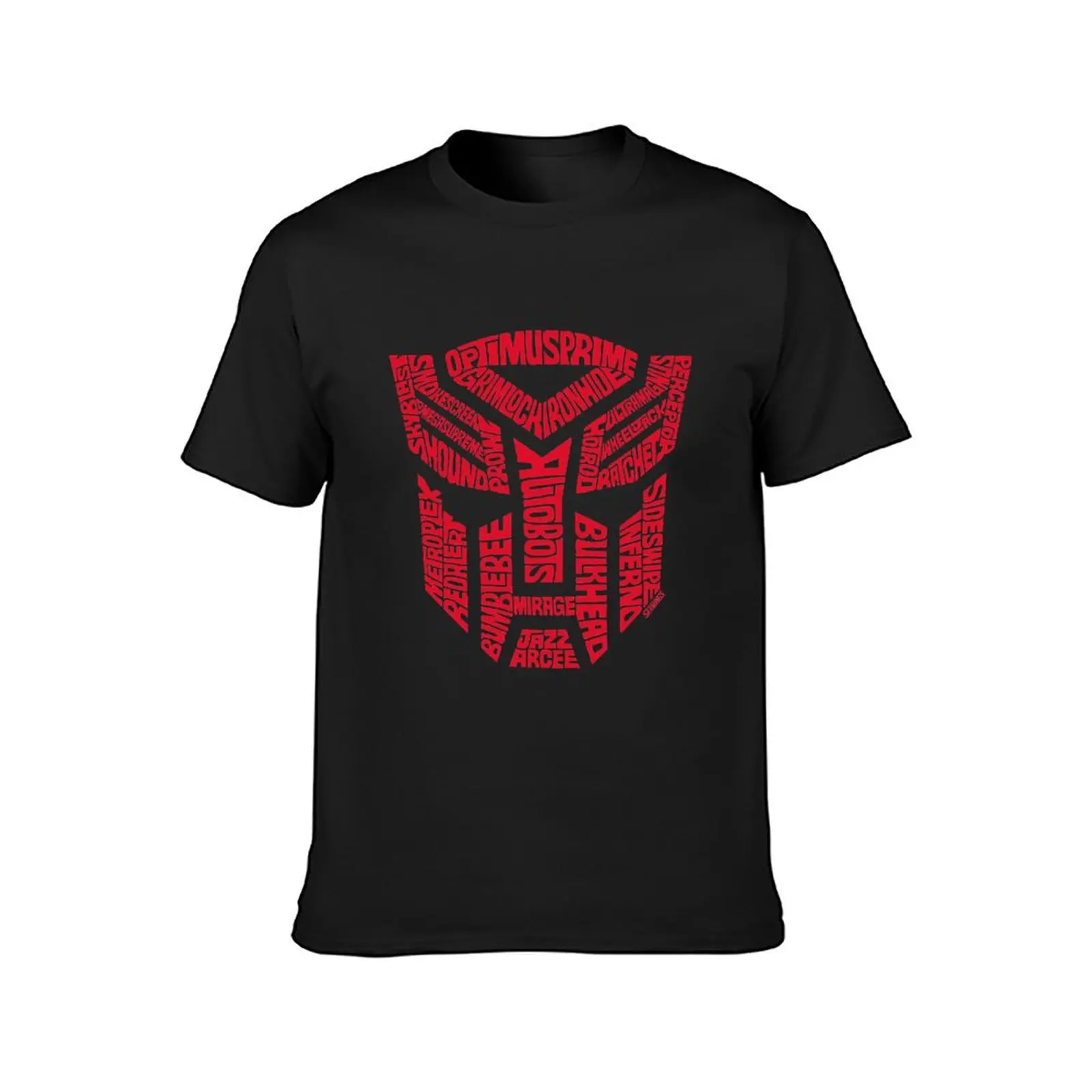 

Transformers Autobots Red Movie T Shirt Decepticons Typography Comics Optimus Prime Retro Cotton T Shirts O Neck Printed Tops