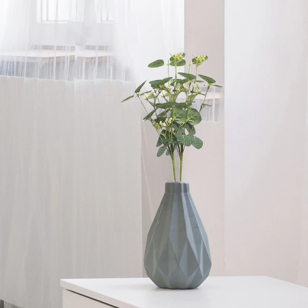 

Artificial Eucalyptus Silk Cloth 30 × 5 × 2 Cm Waterproof Green Plants 3D Glass Flowing Sand Painting Ornament Home Decoration