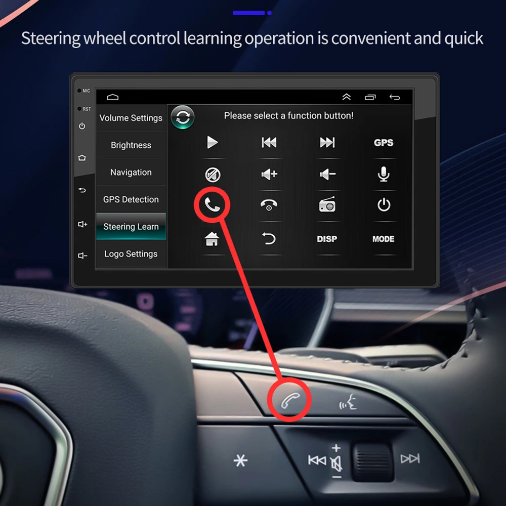 Автомобильная Мультимедийная система универсальная стерео-система на Android 11 с GPS