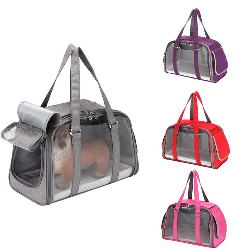 

Soft Pet Dog Carriers Travel Cat Car Seat Portable Backpack Cat Cage Breathable Small Cat Travel Bag Chihuahua Airplane Approved