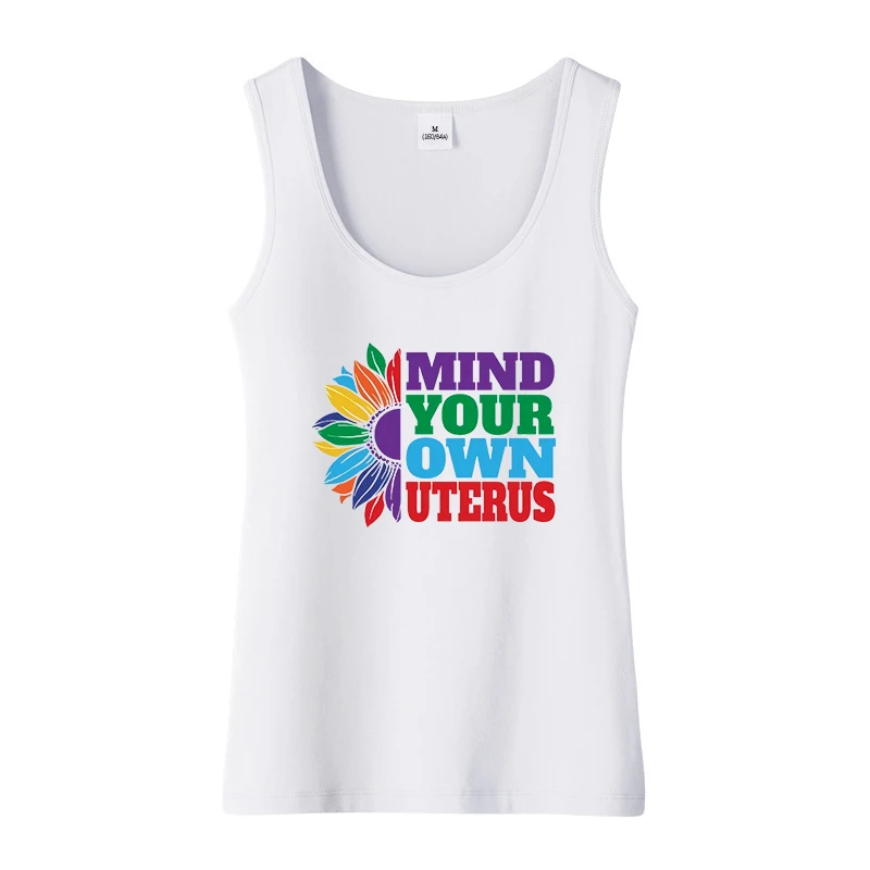 Майка женская с принтом матки индивидуальный дизайн без рукавов для спортзала