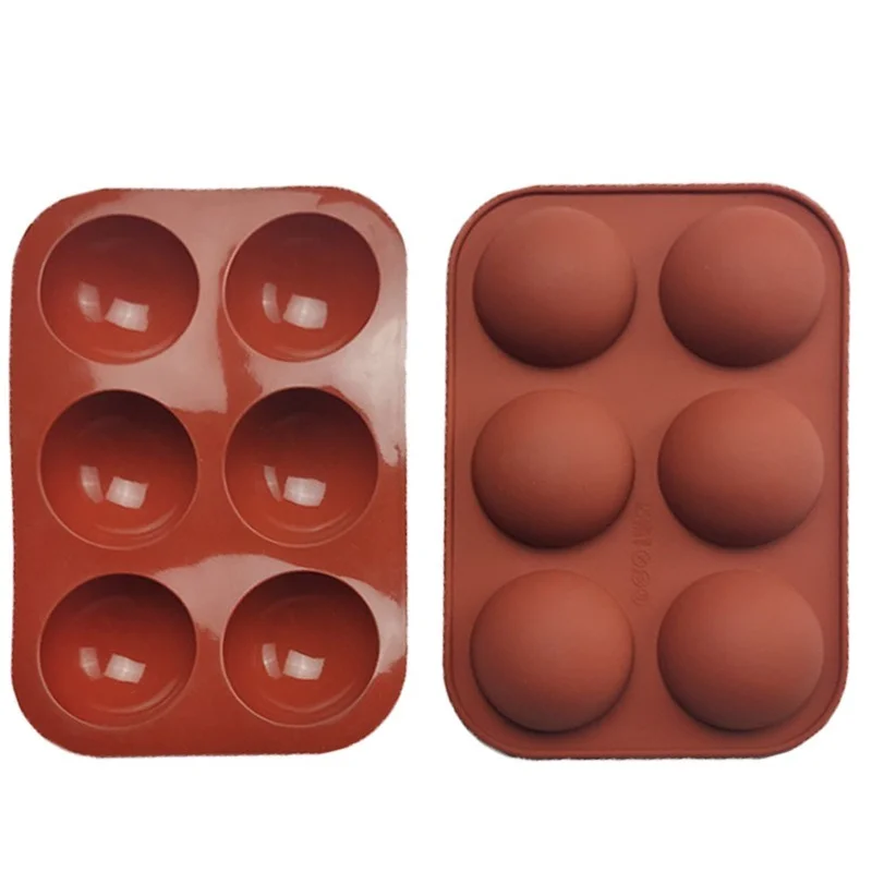 

Half Sphere Silicone Soap Molds Bakeware Cake Decorating Tools Pudding Jelly Chocolate Fondant Mould Ball Biscuit Baking Mould
