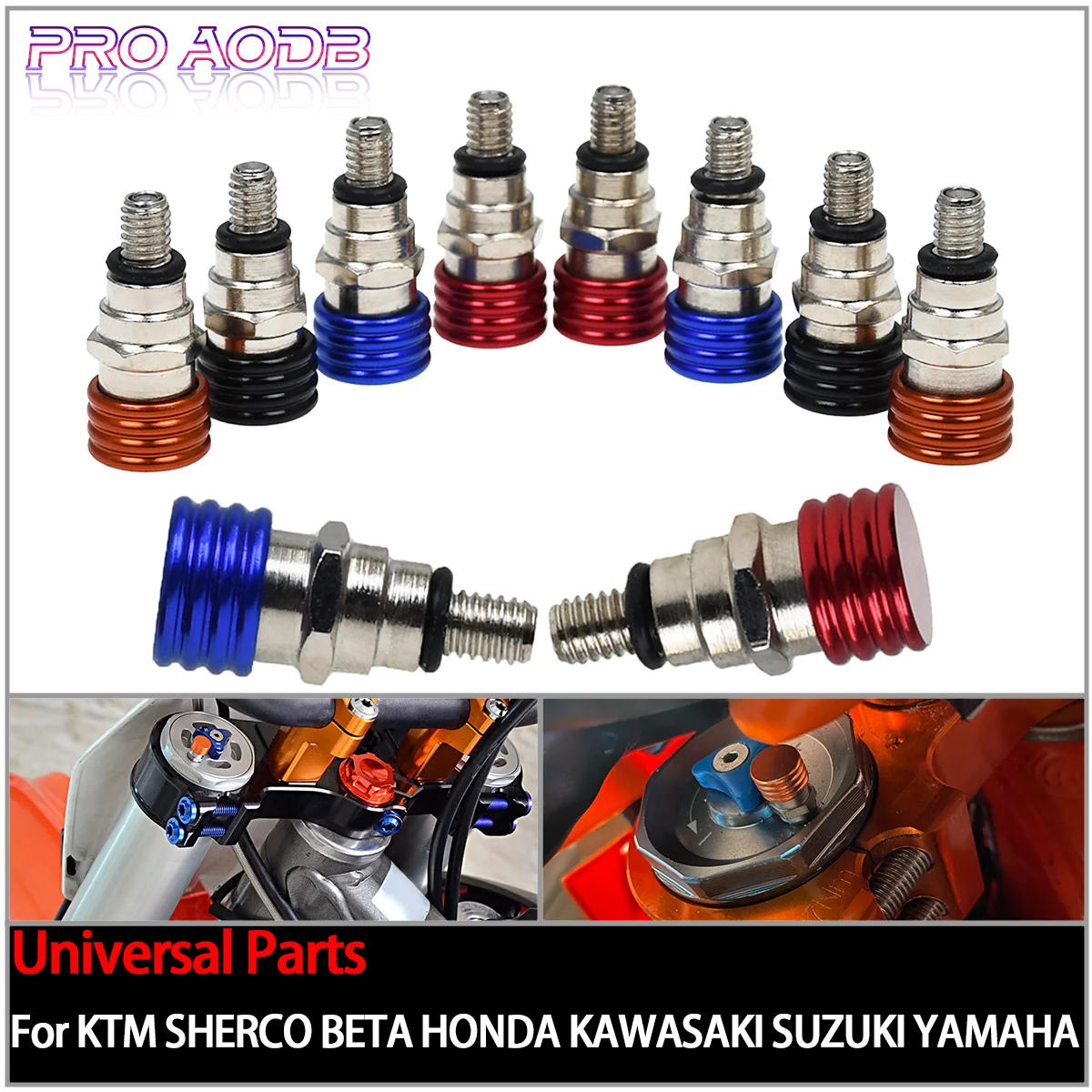 Для KTM 50 65 85 125 200 250 300 350 450 520 690 950 990 SX XC EXC MXC SMC Adventure Motocross M4x0.7 вилочные клапаны для