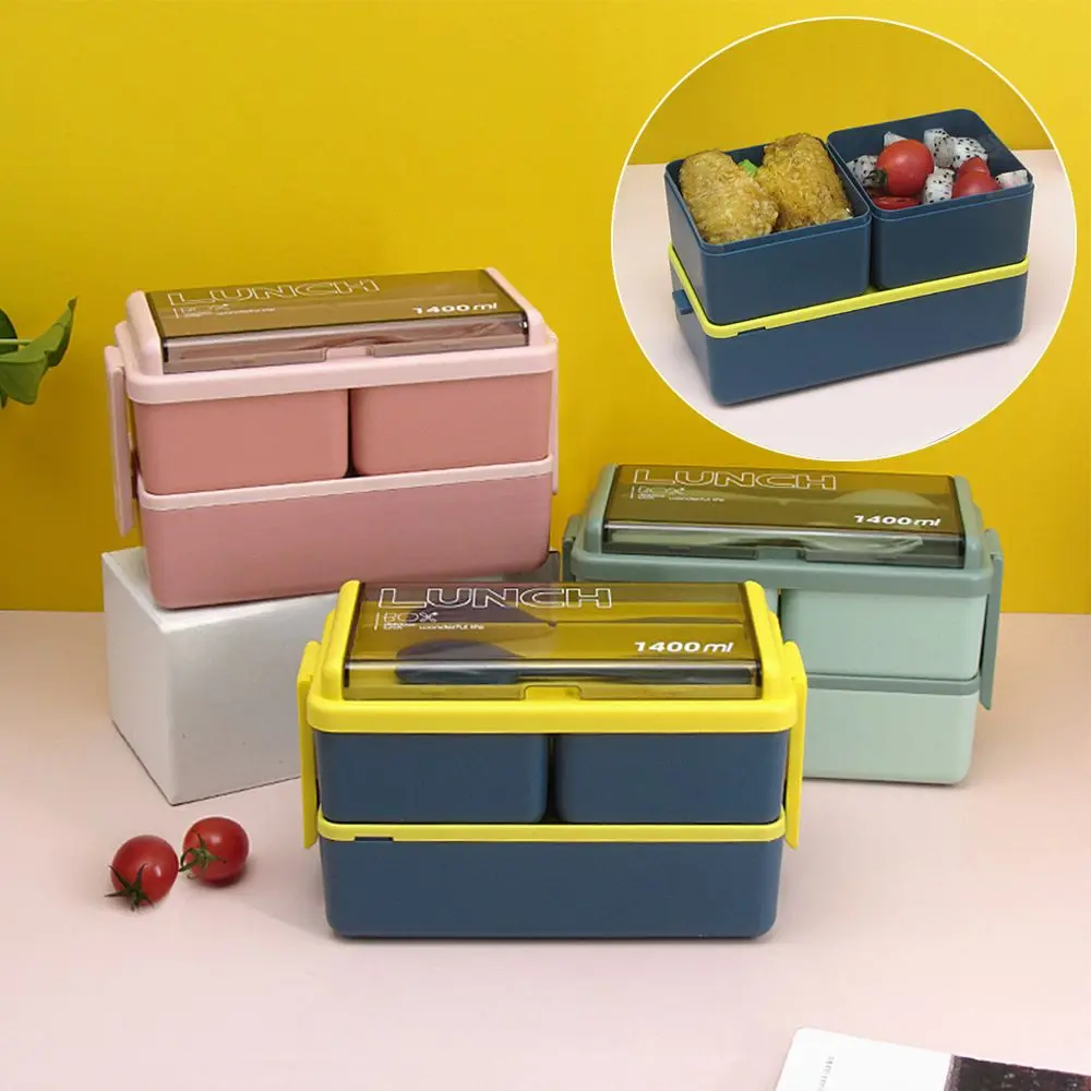 

& Kitchen Dinnerware Microwave Heating Large-capacity Spoons Chopsticks Food Storage Container Lunch Boxes Tableware