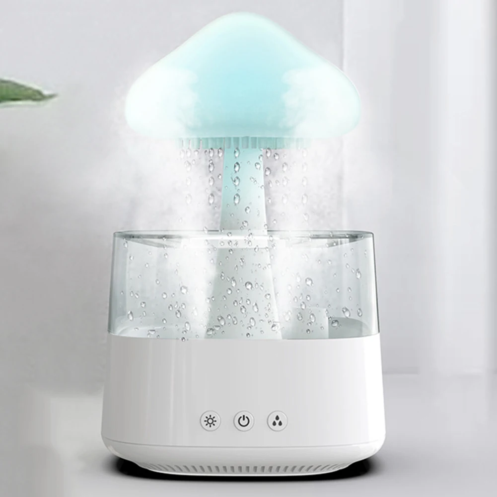 

Mushroom Rain Essential Oil Diffusers Colorful Night Light Fragrance Diffuser Relieve Fatigues Home Decor for Bedroom Kids Room