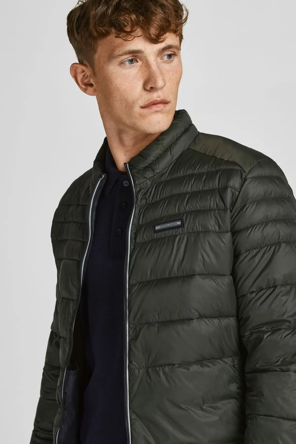Мужская куртка с воротником-стойкой Jack &amp Jones jones 12189878 туркейсское качество