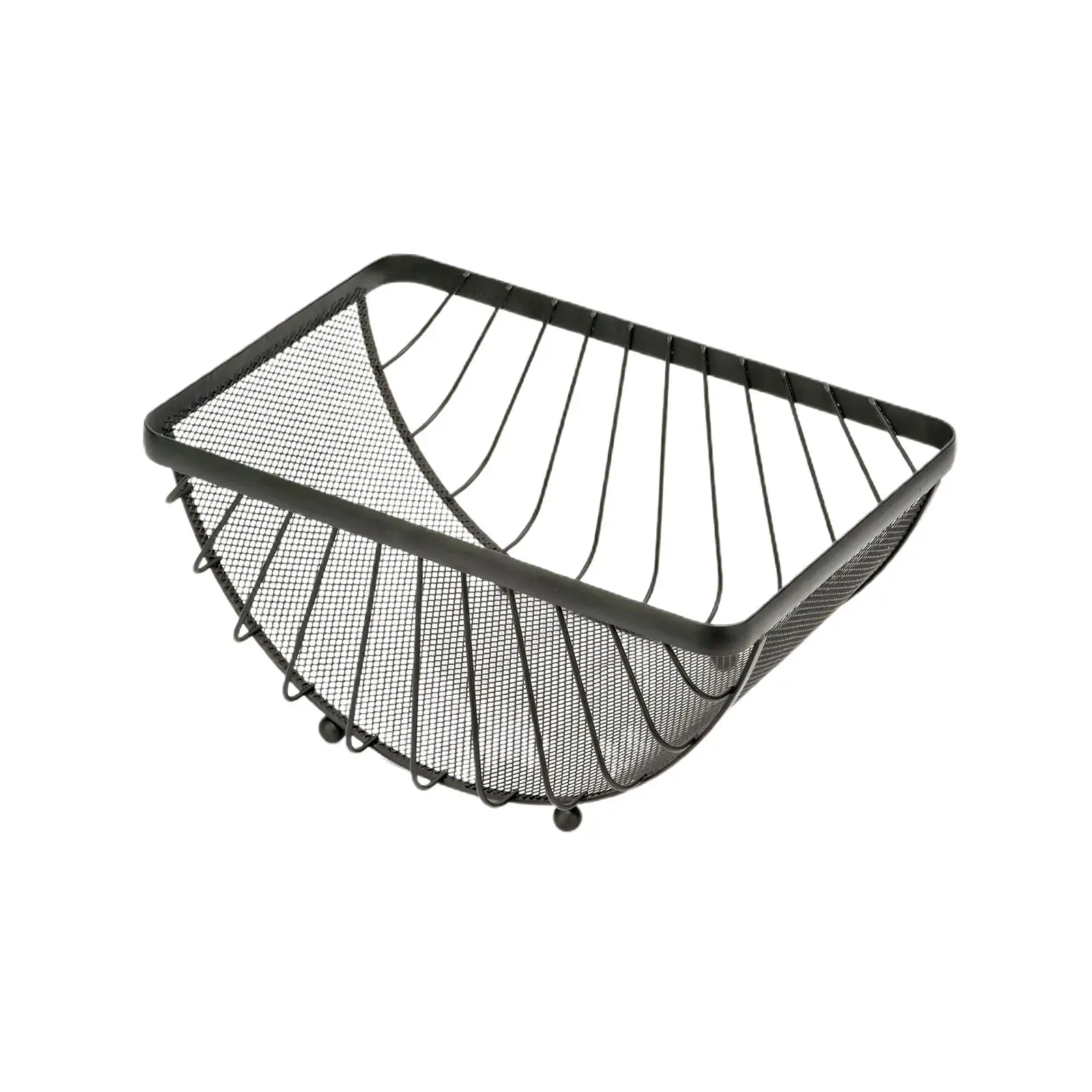 

Metal Wire Fruit Basket Iron Arts Fruit Tray for Counter Pantry Dining Table