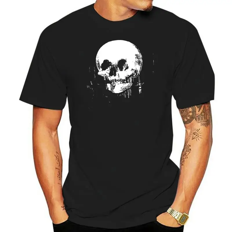 

Новинка 2022, летняя мужская футболка, футболка из хлопка «все это тщеславие» на Хэллоуин, жизнь, смерть и существование