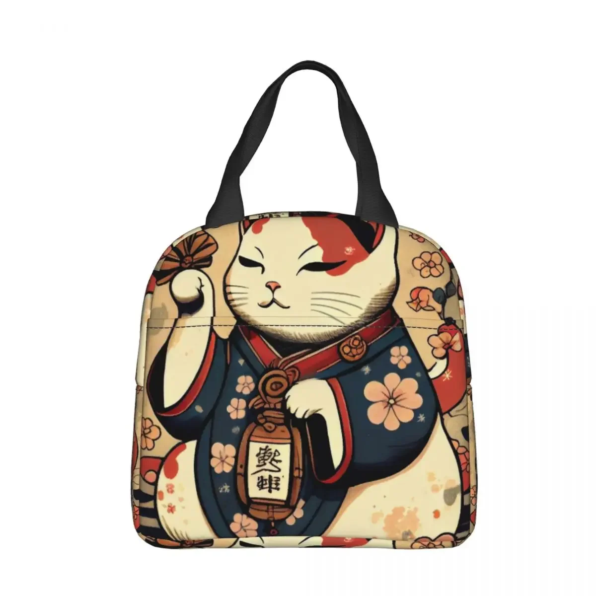 Изолированные ланч-пакеты Lucky Cat Термосумка контейнер для еды большая сумка-тоут