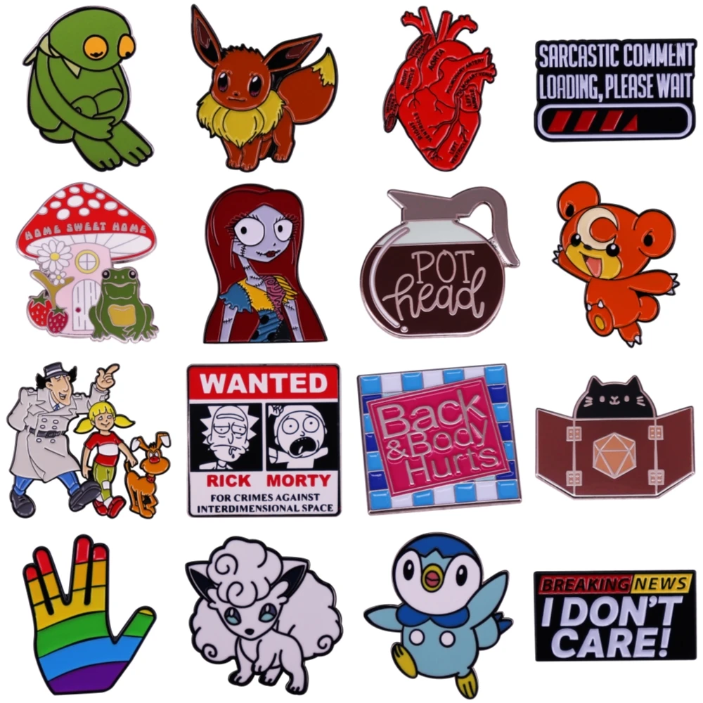 

Creative Cartoon Anime Hard Enamel Pins Badge Brooch for Jewelry Accessory
