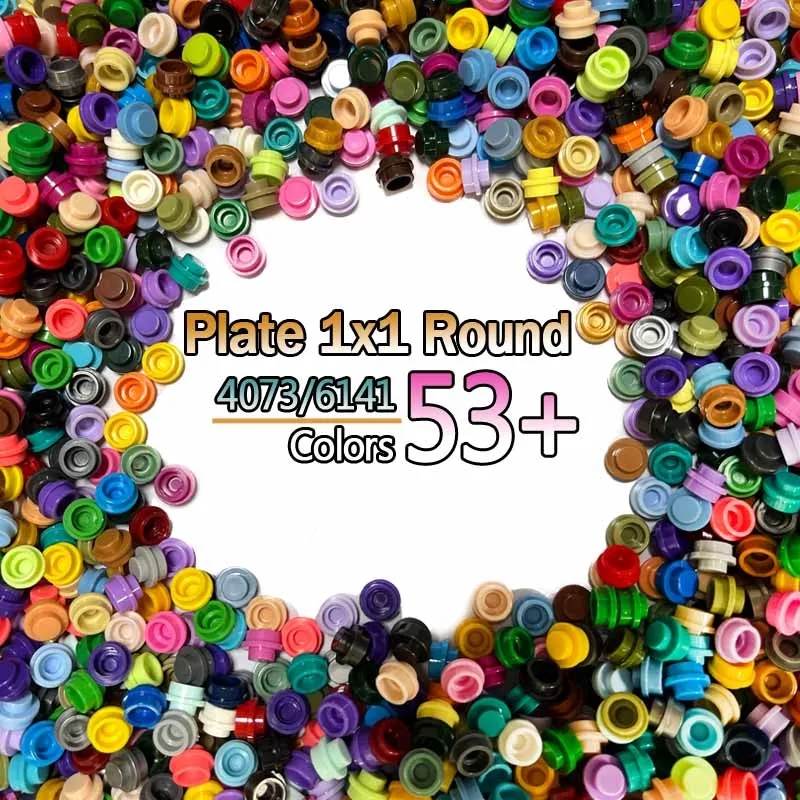 Круглая пластина 1x1 DIY пиксельное искусство Remix картина 53 + Цветные строительные блоки MOC детали для кирпичной мозаики игрушки 4073/6141 300 шт./лот