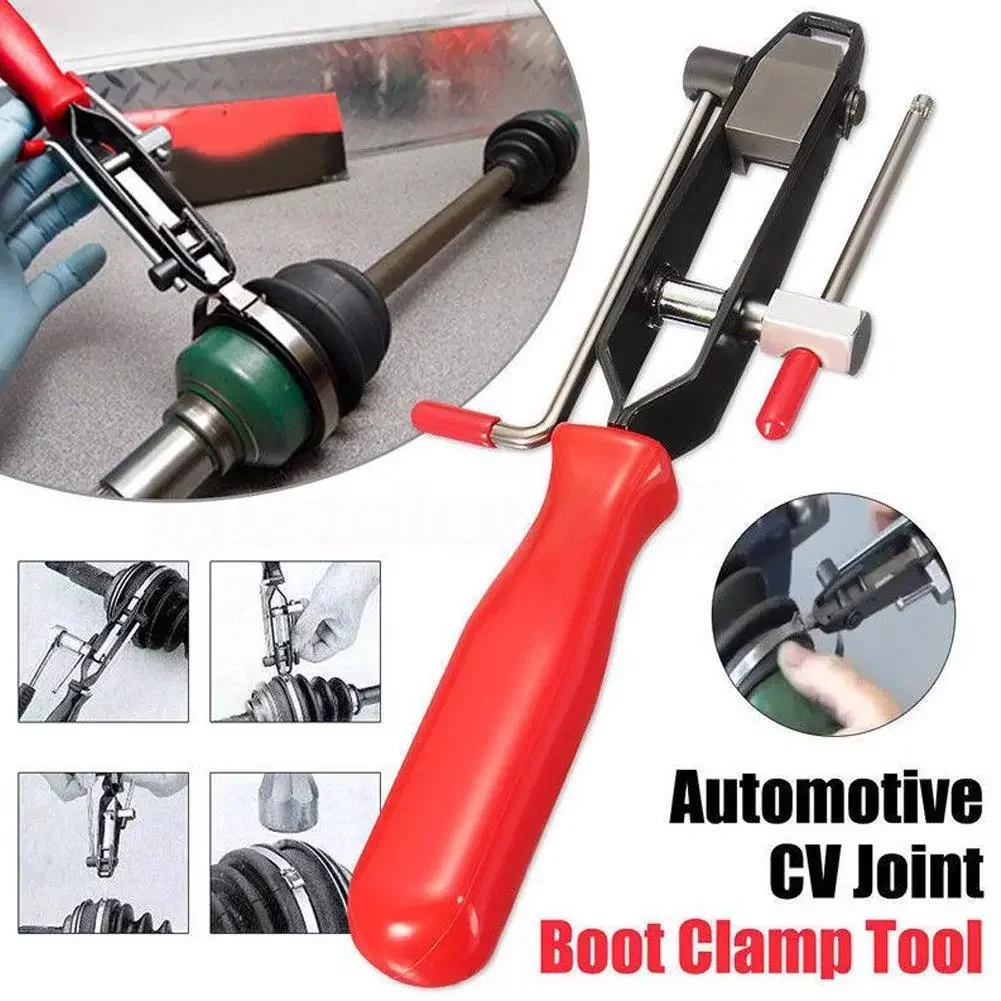 

Exhaust Pipe Fuel Filter Car Banding Hand Tool Kit Durable Car Repairs Kits Hand Installer Tool CV Joint Boot Clamp Pliers