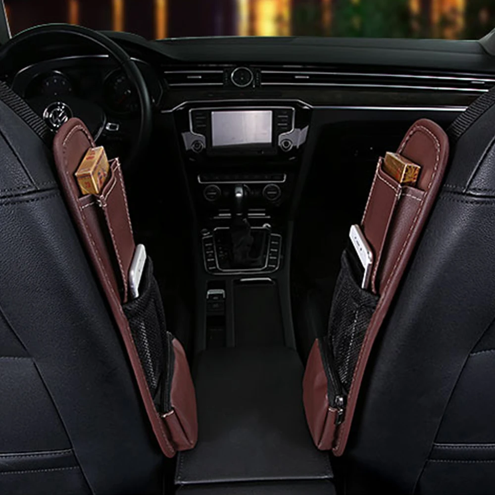 Боковой органайзер для сиденья автомобиля сетчатый держатель чашек напитков