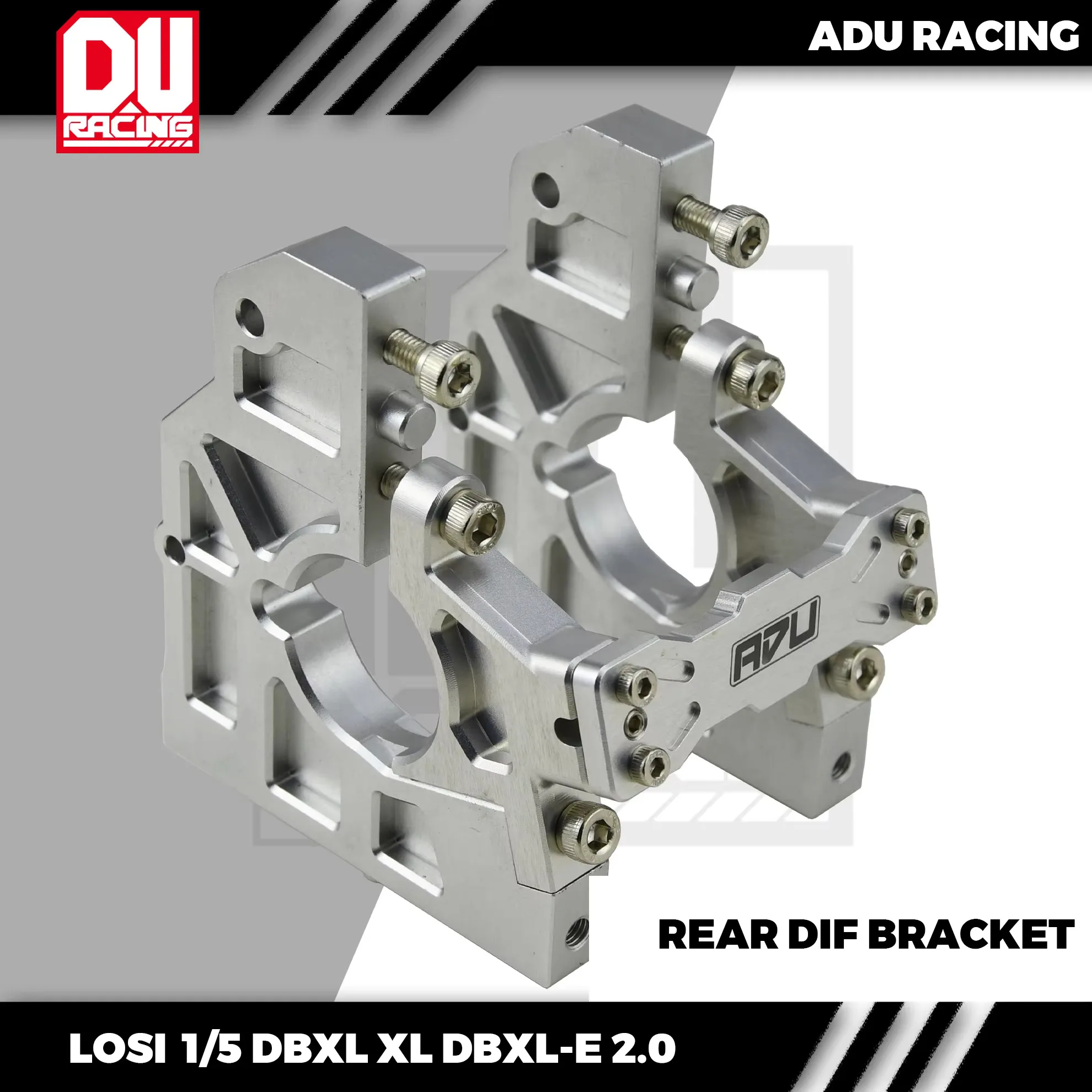 Фото Кронштейн заднего дифференциала ADU Racing 7075-T6 ALU для Losi DBXl-e V1.0 V2.0 1/5 RC №1