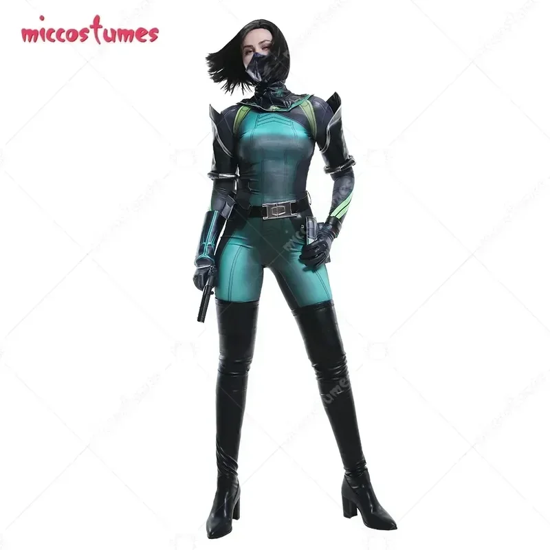 Миккостюмы в наличии эластичный змеиный костюм Viper Sabine для косплея комбинезон