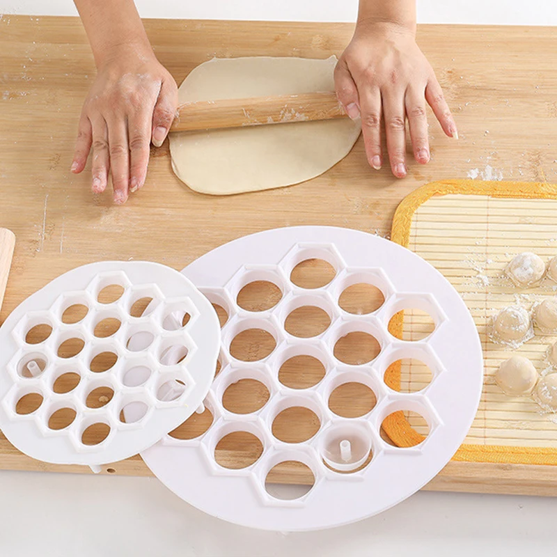 

New 19-hole Dumpling Wrapper Manual Home Dumpling Mold Easy to Operate Lazy Fast Rolling Kitchen Tools