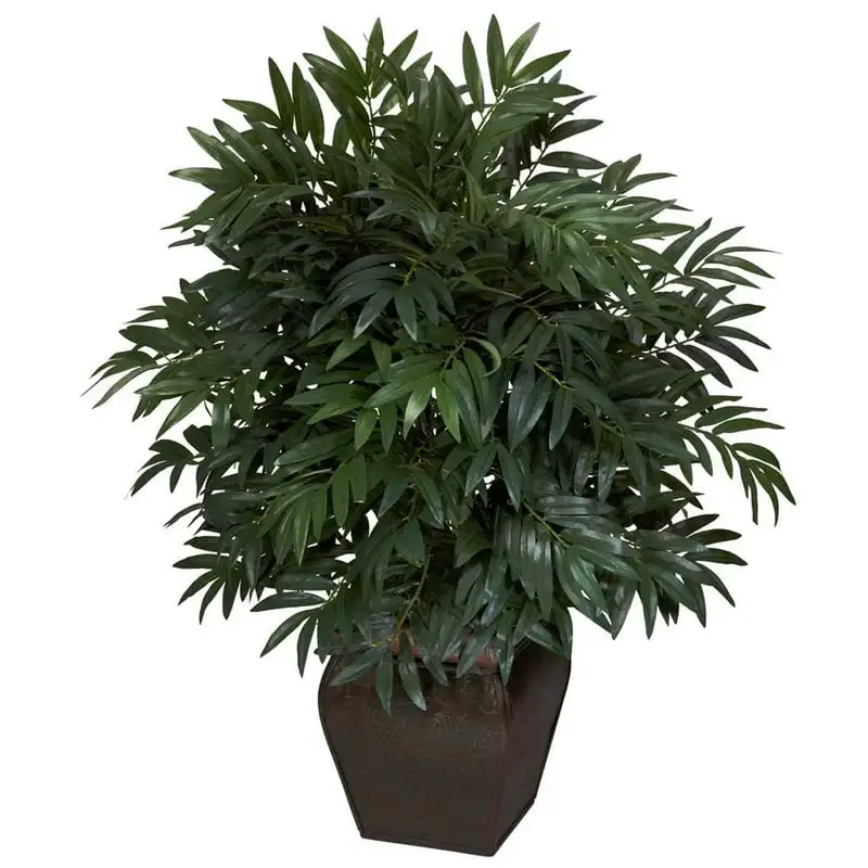 

Double Bamboo with Decorative Planter, Green