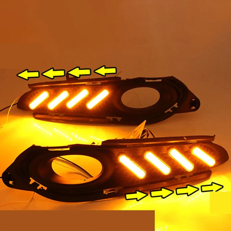 Для Honda HR-V HRV Vezel 2014 ~ 2018 дневные ходовые огни без стержня светодиодные DRL