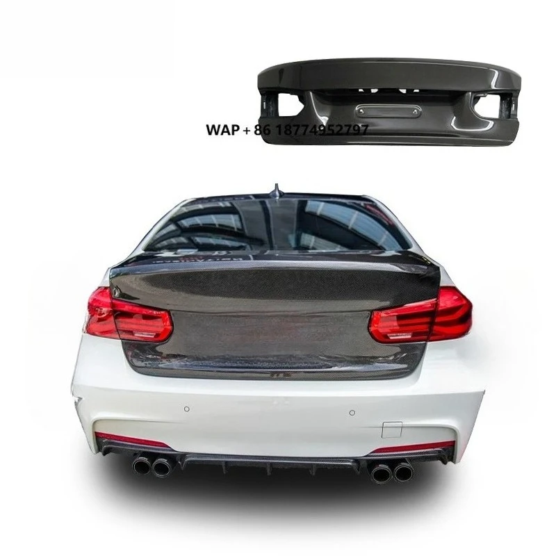 Фото Оригинальная карбоновая крышка багажника для BMW 3 серии F30 F35, специально разработанная для данной модели автомобиля №1