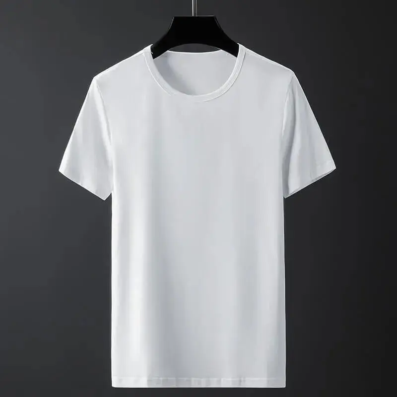 

Новинка, летняя футболка с коротким рукавом, однотонная Облегающая рубашка с круглым вырезом для подростков и студентов