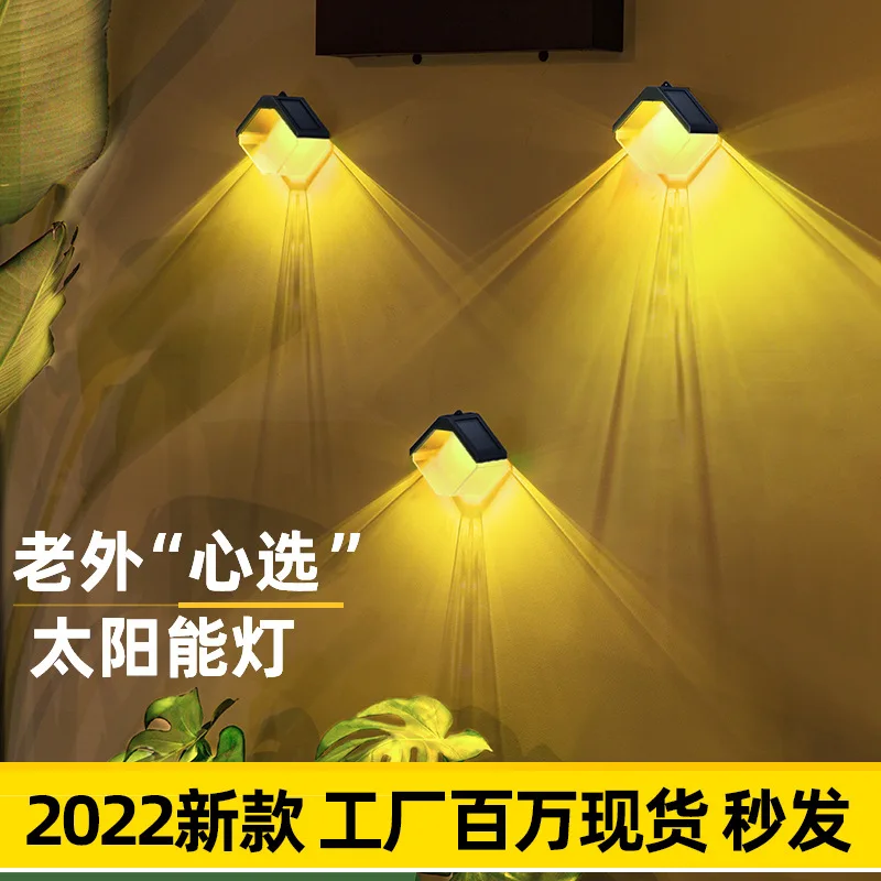

Led Courtyard Lamp Garden Decoration Outdoor Wall Lamp Solar Power Lantern Waterpoof Landscape Decoration Solar Light Outdoors
