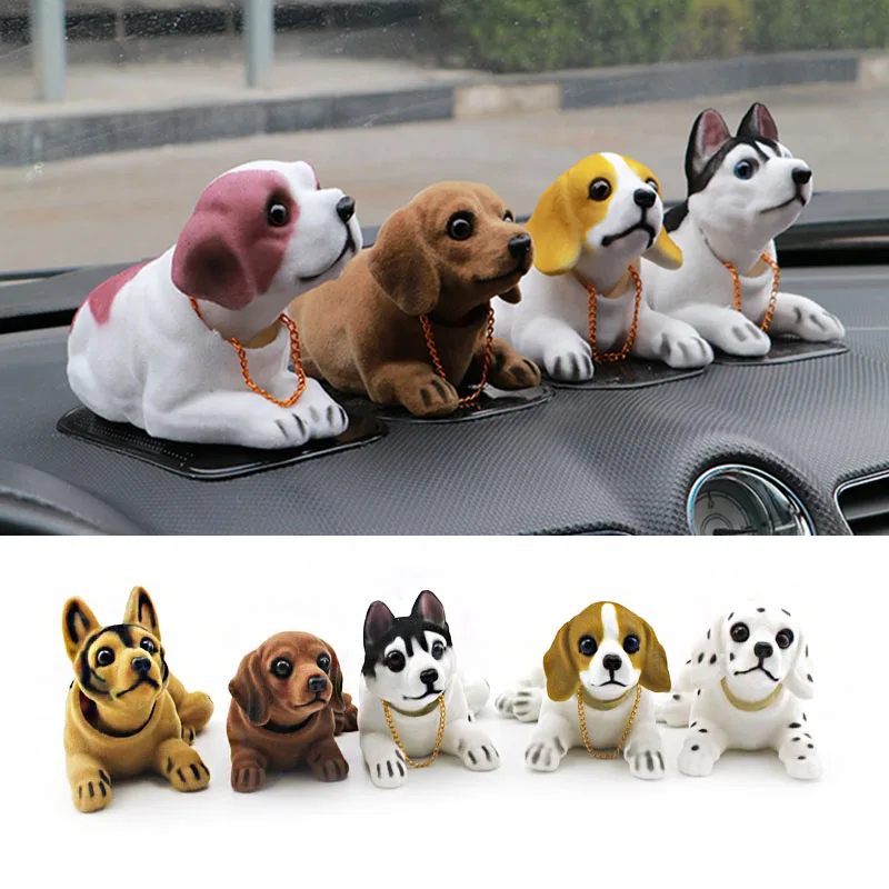 

1pc Shaking Dog Car Shake Dog's Head Wobbles and Doesn't Need Batterie Wag Dog