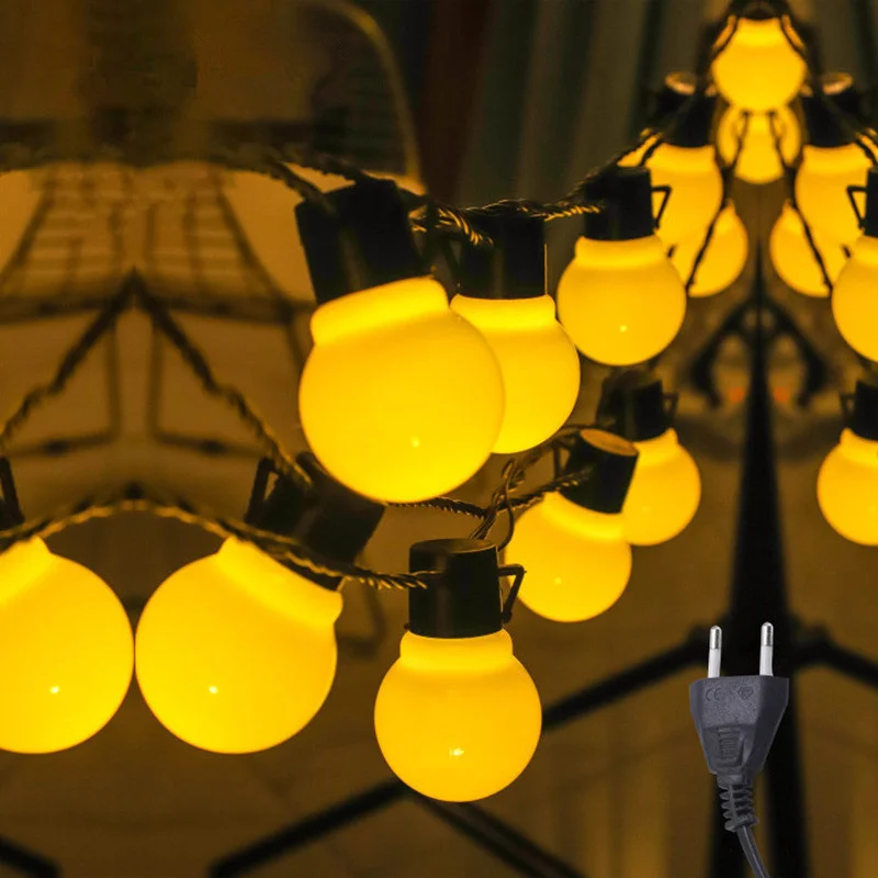 

Festoon Led Globe Fairy String Lights New Year Garden Party Holiday Wedding Decoration Christmas Lights Street Bulb Lamp Outdoor