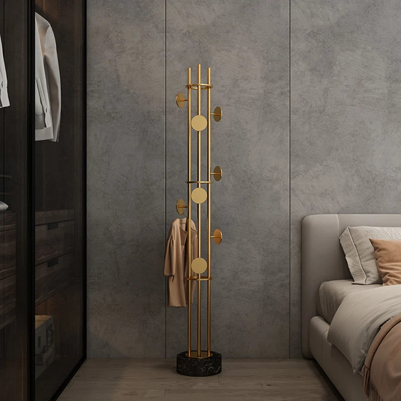 

Standing Clothes Rack Aesthetic Garment Floor Bedroom Clothes Rack Place Saving Luxury Metal Moveis Para Casa Hallway Furniture