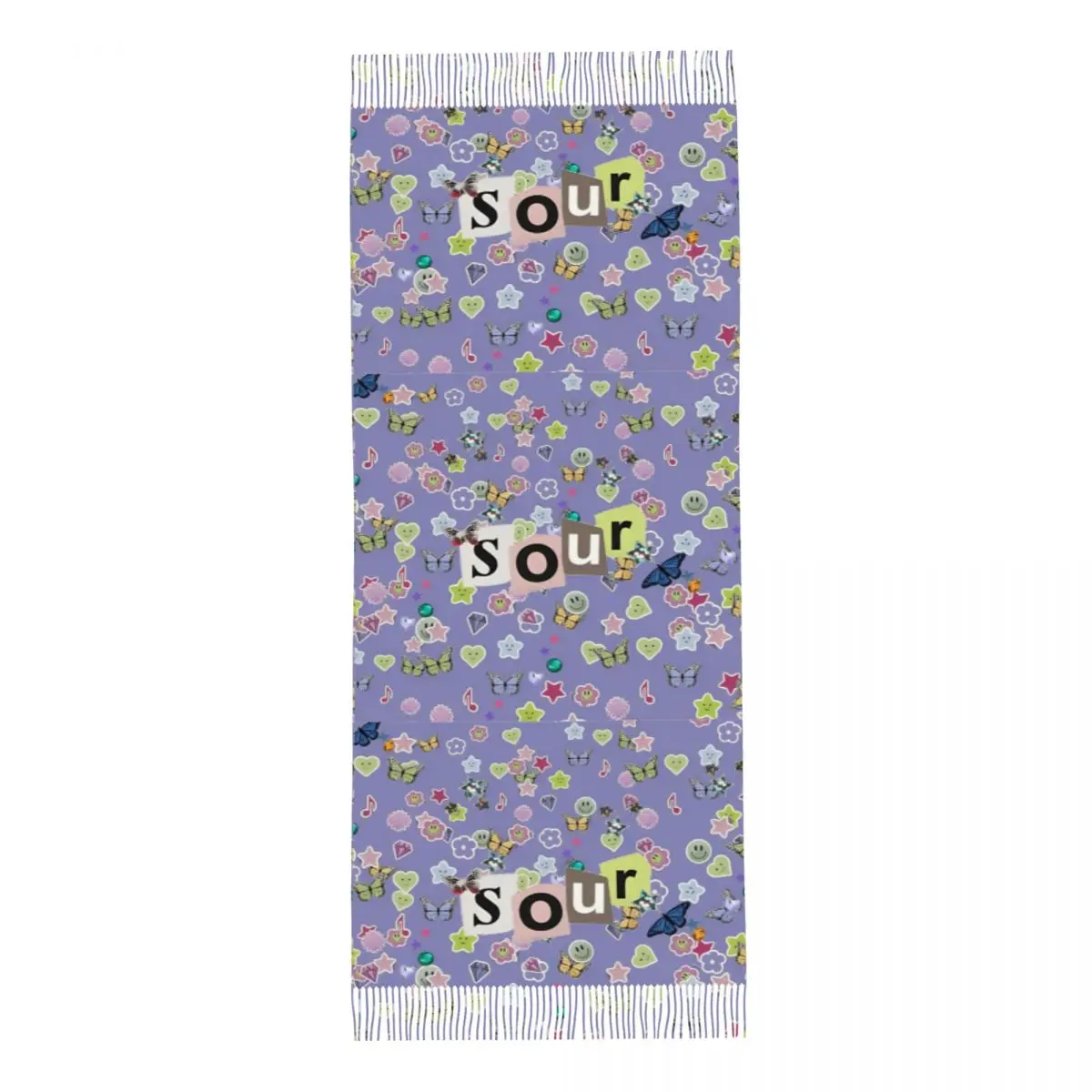 Женский шарф с кисточками Oliviaa Sour Guts Vampire большая супермягкая шаль и накидка Rodrigos