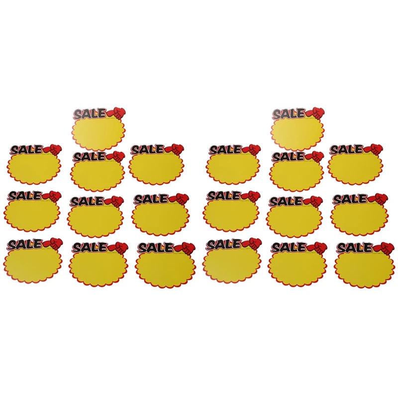 

Supermarket Sale Promotion Advertising Sign Price Tags POP Paper 20 Pcs