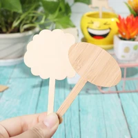 10pcs t shape nursery pots gardening seed herbs bamboo plant labels planting tools wood sign tags garden markers