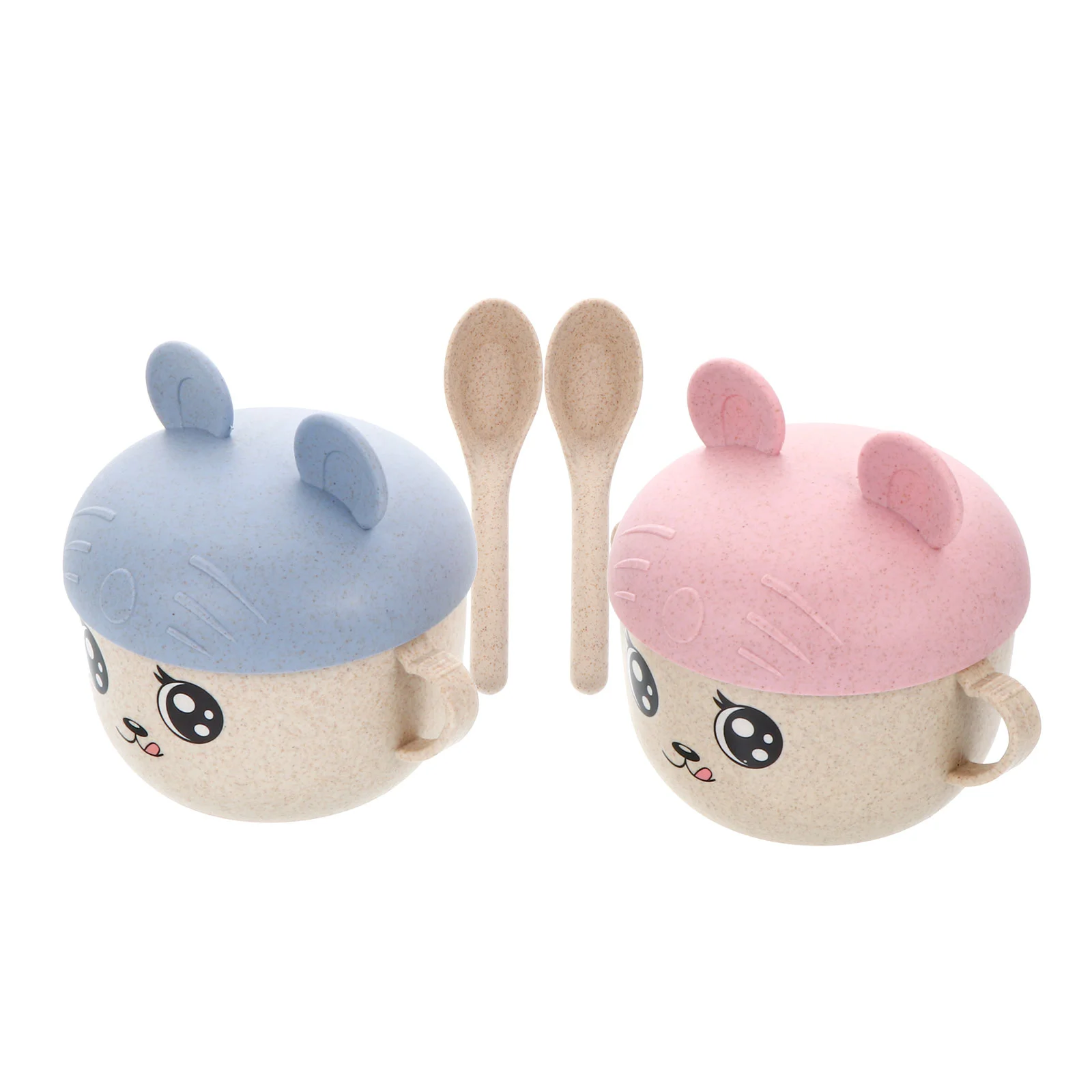 

2 комплекта, миски с ручками для кормления малышей