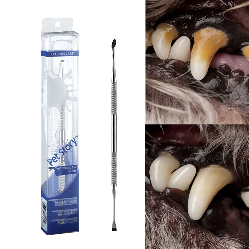 Зубная щетка для собак и кошек из нержавеющей стали |