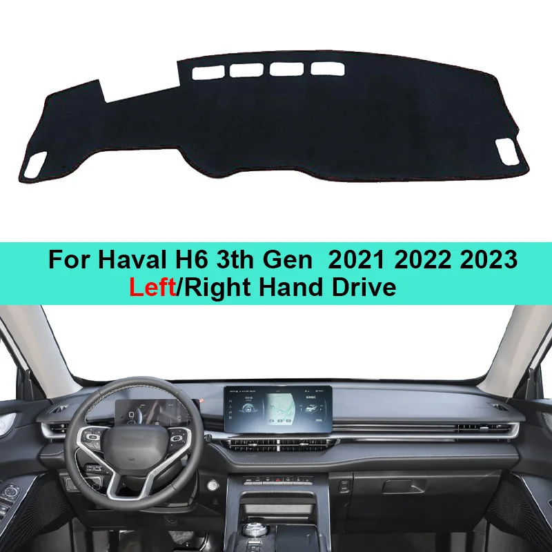 

Car Dashboard Cover Carpet Dash Mat For Haval Hover H6 3th Gen 2021 2022 2023 Auto Sun Shade Anti-UV Rug Pad Cushion Dashmat