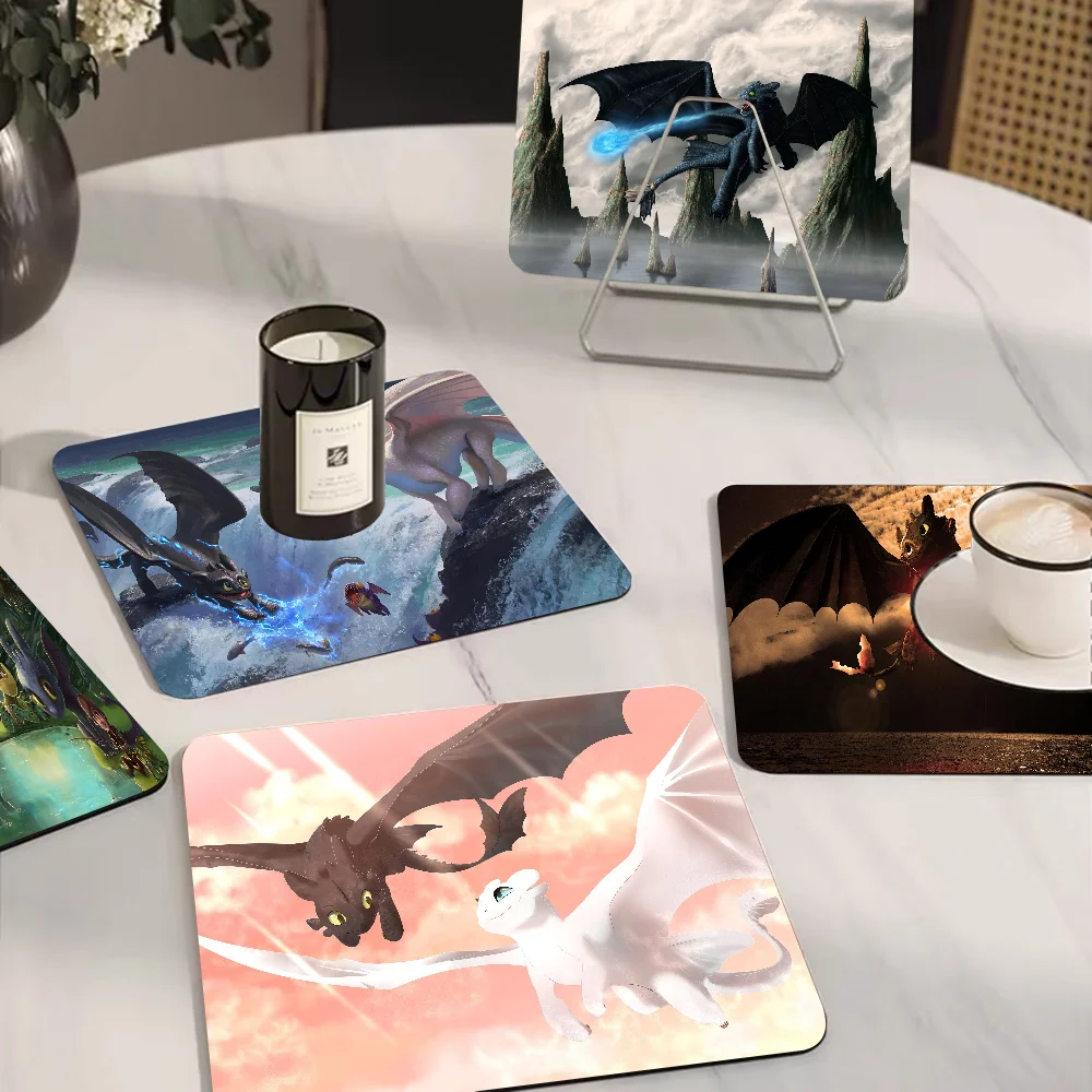 Кофейный коврик с надписью How To T-Train Your D-Dragon