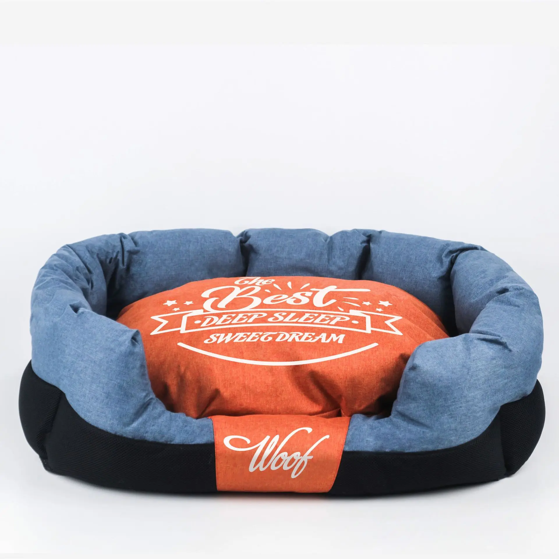 Luxury Comfortable Kennel Bed Teflon Material Surface Easy to Clean Square Nest Small and Medium Pet Bed Pet Supplies
