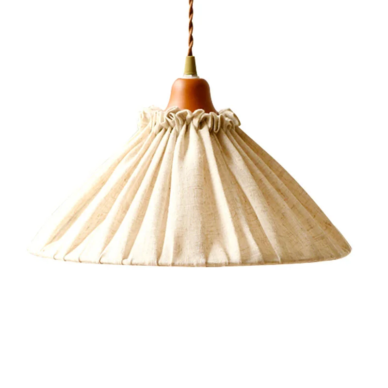 

Northern Europe Pendant Lamp Ceiling Chandelier Home Design Countryside Light Hanging Fixture The Kitchen Linen Lights INS Led