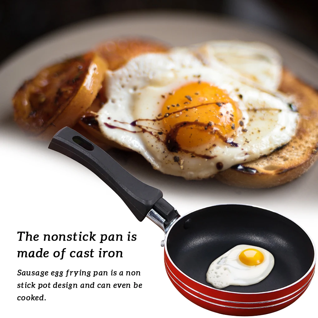 12 14 16cm Frying Pan Egg Master Pancake Maker Cookware Pan Pot With Non Stick Technology Kitchen Accessorie Random Color 1 2PCS