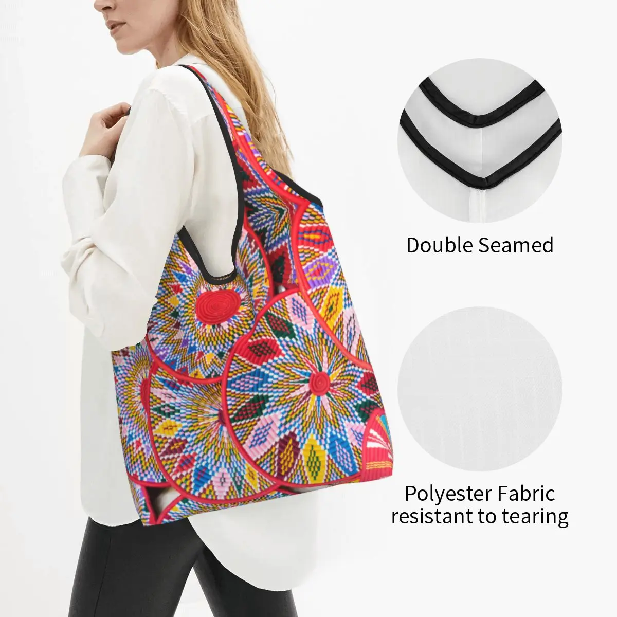 Милые сумки-тоуты для покупок в эфиопском стиле Habesha портативные сумки-шопперы